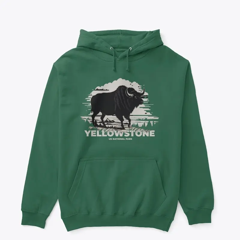 Yellowstone National Park Bison Design