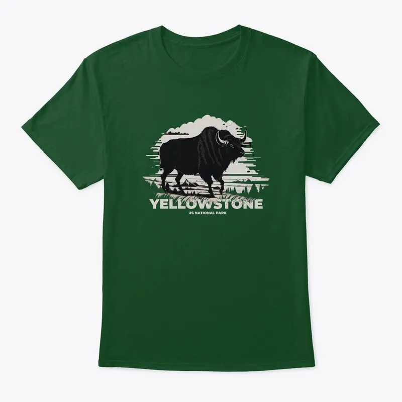 Yellowstone National Park Bison Design