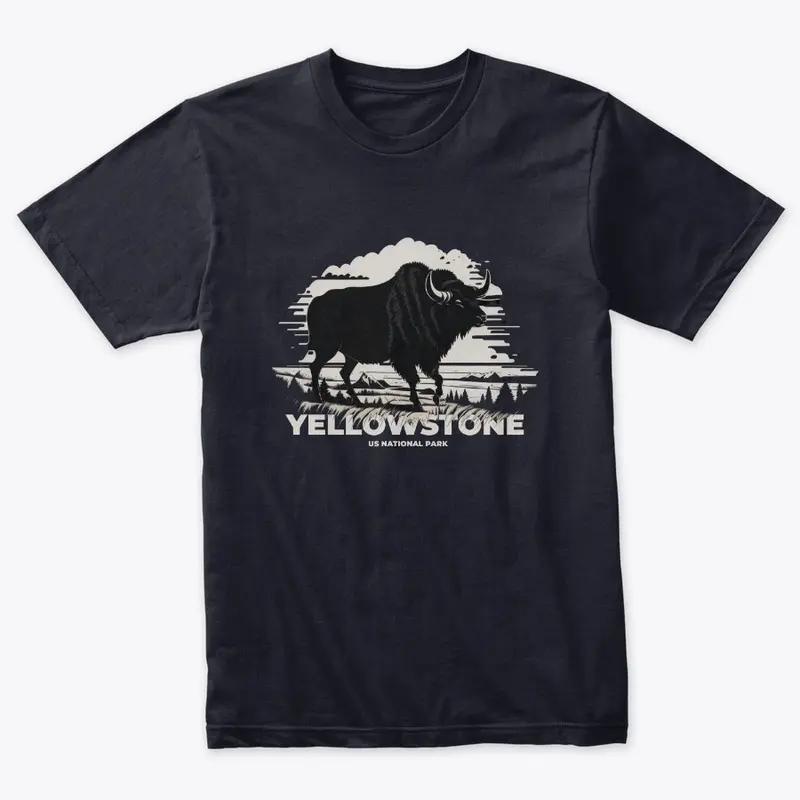 Yellowstone National Park Bison Design