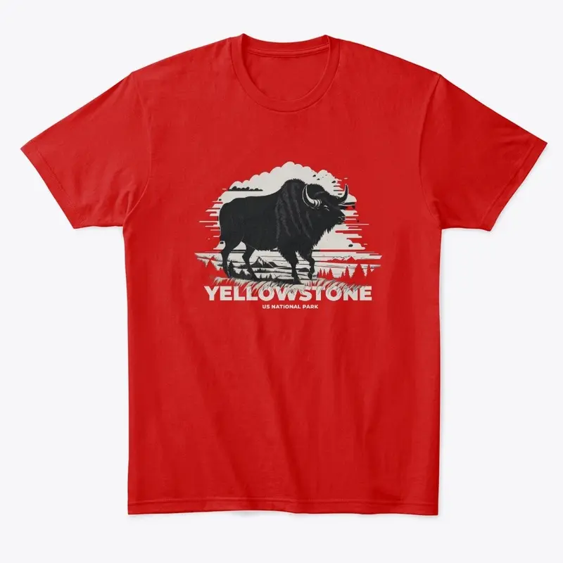 Yellowstone National Park Bison Design