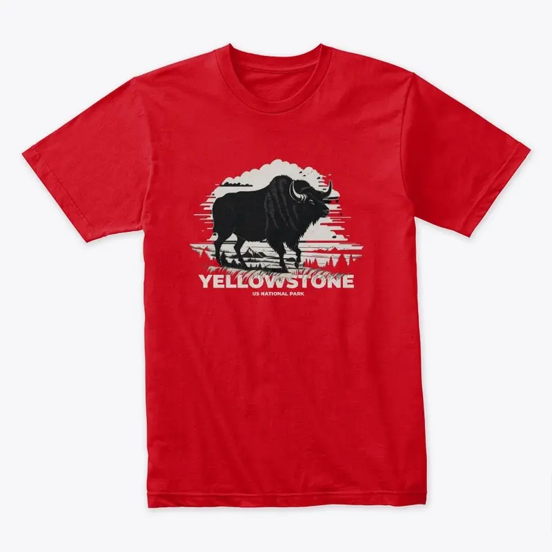 Yellowstone National Park Bison Design