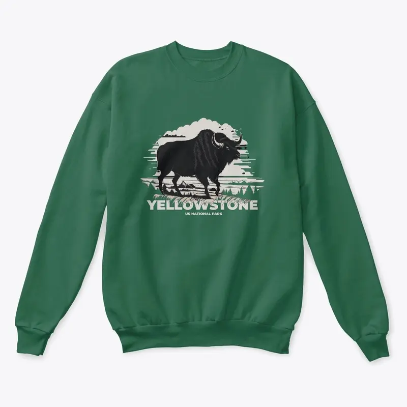 Yellowstone National Park Bison Design