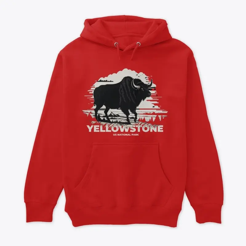 Yellowstone National Park Bison Design